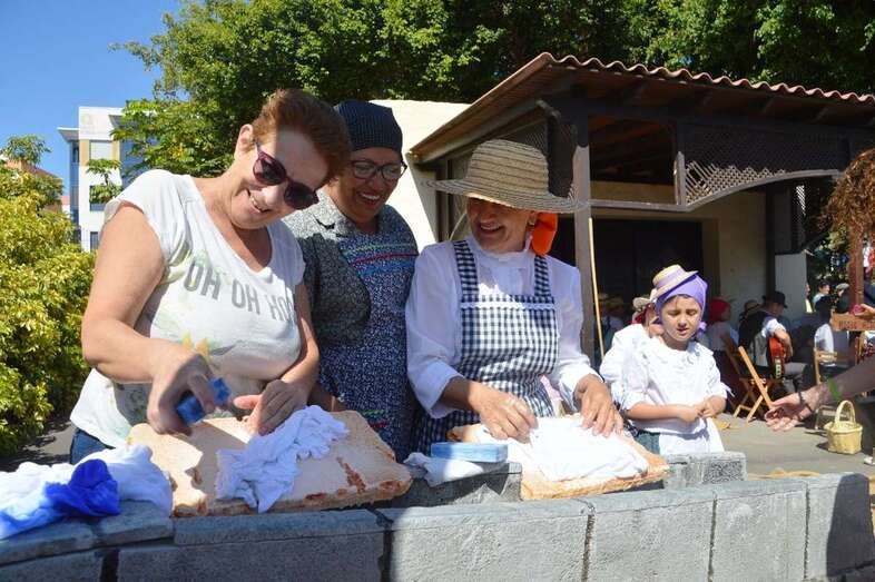 Escenificación de las lavanderas (Foto TA)